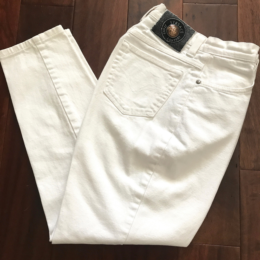 Versace Vintage High Waist Denim Medusa Head jeans - Picture 2 of 9